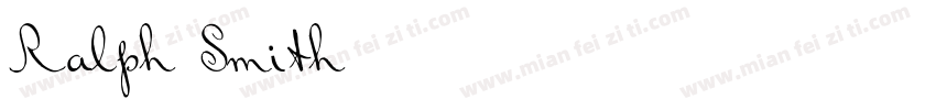 Ralph Smith字体转换
